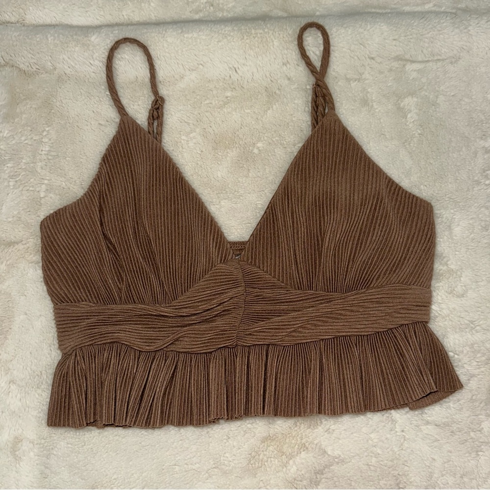 Urban Outfitters medium brown crop top
